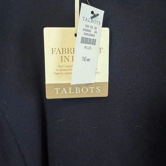 Navy Talbots dress, size 16W - Picture 2 of 2
